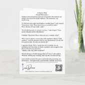 Frostige Root Beer Tasse Grußkarte mit Geschichte Dankeskarte (Rückseite)