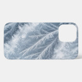 Frostige Schneeflocken auf einer gefrorenen Oberfl iPhone Hülle (Rückseite (Horizontal))