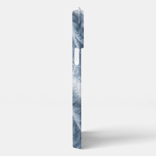 Frostige Schneeflocken auf einer gefrorenen Oberfl iPhone Hülle (Rechte Seite)