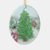 Frostige Szene Keramik Ornament (Rechts)