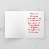 Frostige Träume Feiertagskarte (Innenseite)