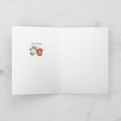 Frostige Umarmungen & Schneelächeln Karte (Innenseite)