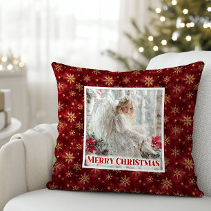 Frostige Vintage-Engel-Weihnachtsgeschenk-Kissen Kissen