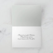 frostige Weihnachtslandschaft Feiertagskarte (Innenseite)