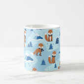 Frostige Winterfüchse Kaffeetasse (Mittel)