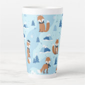 Frostige Winterfüchse Milchtasse (Vorderseite)