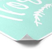 Frostige Wordart Typografie Handschrift Winter Poster (Ecke)