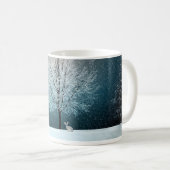 Frostiger Baum am Abend Kaffeetasse (VorderseiteRechts)