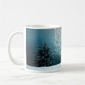 Frostiger Baum am Abend Kaffeetasse (Links)