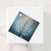 Frostiger Baum im Abend Geschenkanhänger (Beispiel)