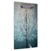 Frostiger Baum im Abend Klemmbrett (Rechts)