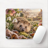 Frostiger Gartendesign mit Igel Mousepad (Mit Mouse)