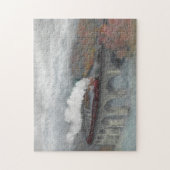 Frostiger Glenfinan-Steamzug Puzzle (Vertikal)