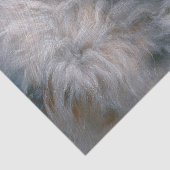 Frostiger Lodge Grauer Wolf Portrait Seidenpapier (Ausschnitt)