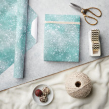 Frostiger Minz-Glanz Weiß Glitter-Muster