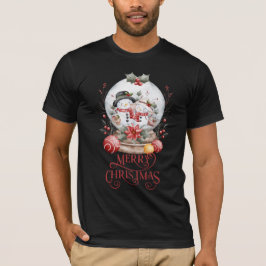 Frostiger Morgen Frohe Weihnachten T-Shirt