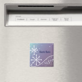 Frostiger Schneeflocken-Platzhalter Magnet (In Situ (Geschirrspüler))