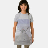 Frostiger Schneemann am Strand Kleine Schürze (Insitu)