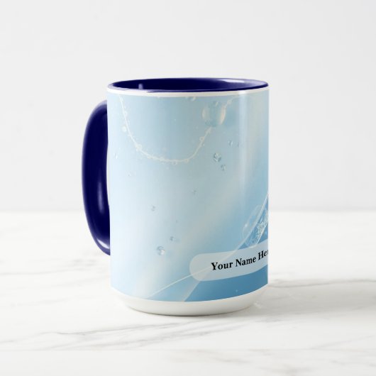 Frostiger Silberadernfluss Tasse (Vorderseite Links)