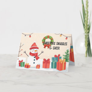 Frostiger Spaß & Weihnachtsfreude Karte