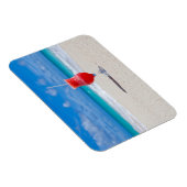 Frostiger Strawberry Drink am Strand Magnet (Rechte Seite)