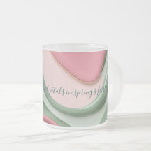 Frostiges Glasmug in stilvollem Grafikdesign