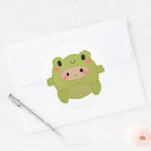 frostiges Kostüm Runder Aufkleber (Umschlag)