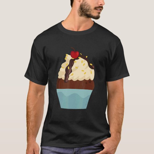 Frosting Baking Cupcake For Dessert Pastry Chef B T-Shirt (Vorderseite)