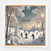 "Frostküss-Momente" Serviette (Vorderseite)