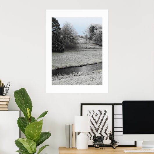 Frostlandschaft Poster (Heimbüro)