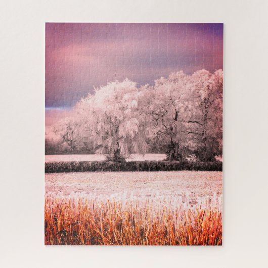Frostlandschaft Puzzle (Vertikal)