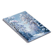 Frostlight-Wald | Winter-Schnee-Wasserfarben-Natur Notizblock (Rechte Seite)