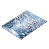 Frostlight-Wald | Winter-Schnee-Wasserfarben-Natur Notizblock (Linke Seite)