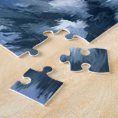 Frostlight-Wald | Winter-Schnee-Wasserfarben-Natur Puzzle (Seite)