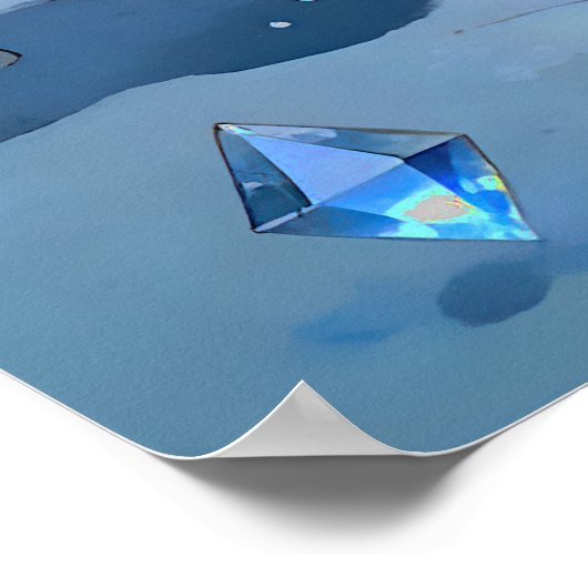 Frostmaker of a Moonlit Street – A Winter Portrait Poster (Ecke)