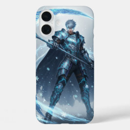Frostmarkierter Krieger | Episches Anime iPhone 16 Plus Hülle