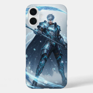 Frostmarkierter Krieger | Episches Anime iPhone 16 Plus Hülle