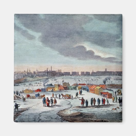 Frostmesse an der Themse in der Nähe des Tempels Magnet (Vorne)
