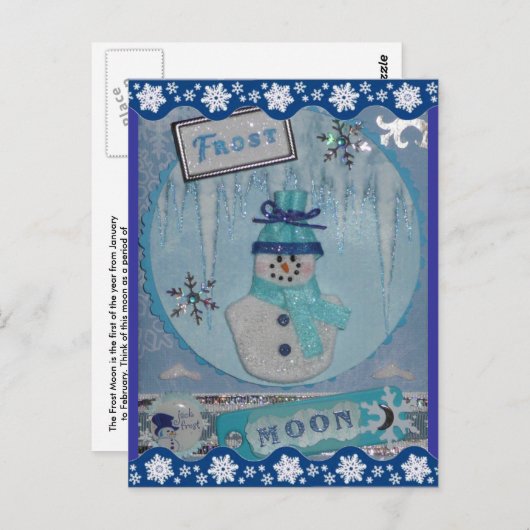 Frostmond-Postkarte Postkarte (Vorne/Hinten)