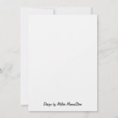 „Frostpoesie – Einladung mit Raureif-Zweig“ (Rückseite)