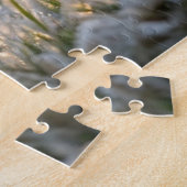 Frosträßchen - Delikate Winterlandschaft Art Puzzle (Seite)