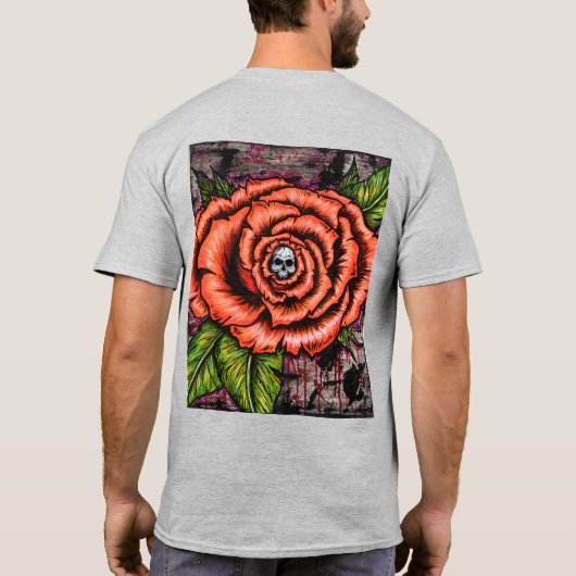 Frostschädel-Blume T-Shirt (Rückseite)