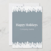 Frostschneeflocken Weihnachts-Party Einladung (Rückseite)