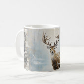 Frostwald Waldland Hirsch Kaffeetasse (Vorderseite Links)