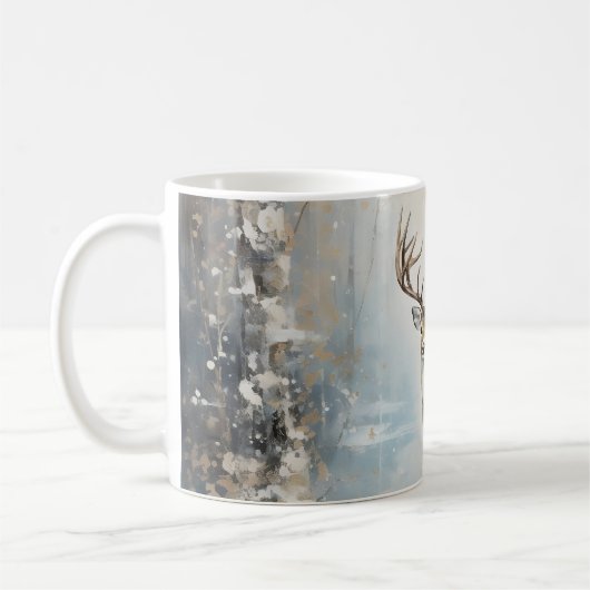 Frostwald Waldland Hirsch Kaffeetasse (Links)