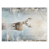 Frostwald Waldland Hirsch Tischdecke (Vorderseite (Horizontal))