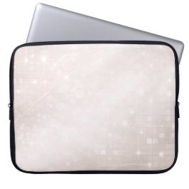 Frostweiß und sanfte Greige-Muster AI-Kunst Laptopschutzhülle