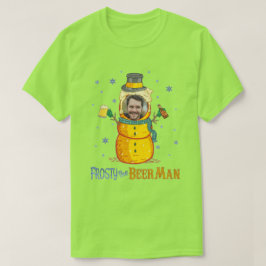 Frosty Beer Man Funny Uggli Personalisierte Weihna T-Shirt