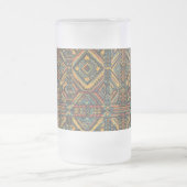 Frosty Blue "Centuries-Old Geometric Elegance" 473 Mattglas Bierglas (Mittel)