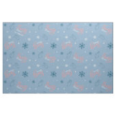 Frosty Blue Snowman Fake Pattern Stoff (Fat Quarter (45,7 x 55,9 cm))